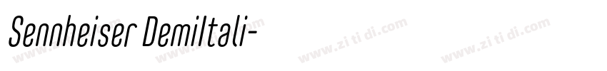 Sennheiser DemiItali字体转换